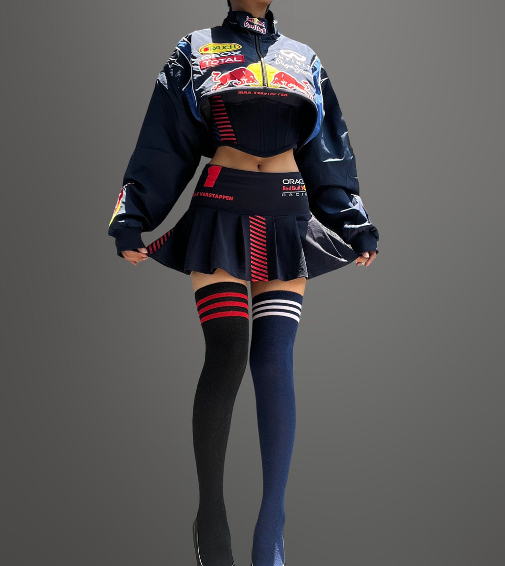 Made-to-order--RB Inspired Cropped Jacket, Corset Top and Skirt Set