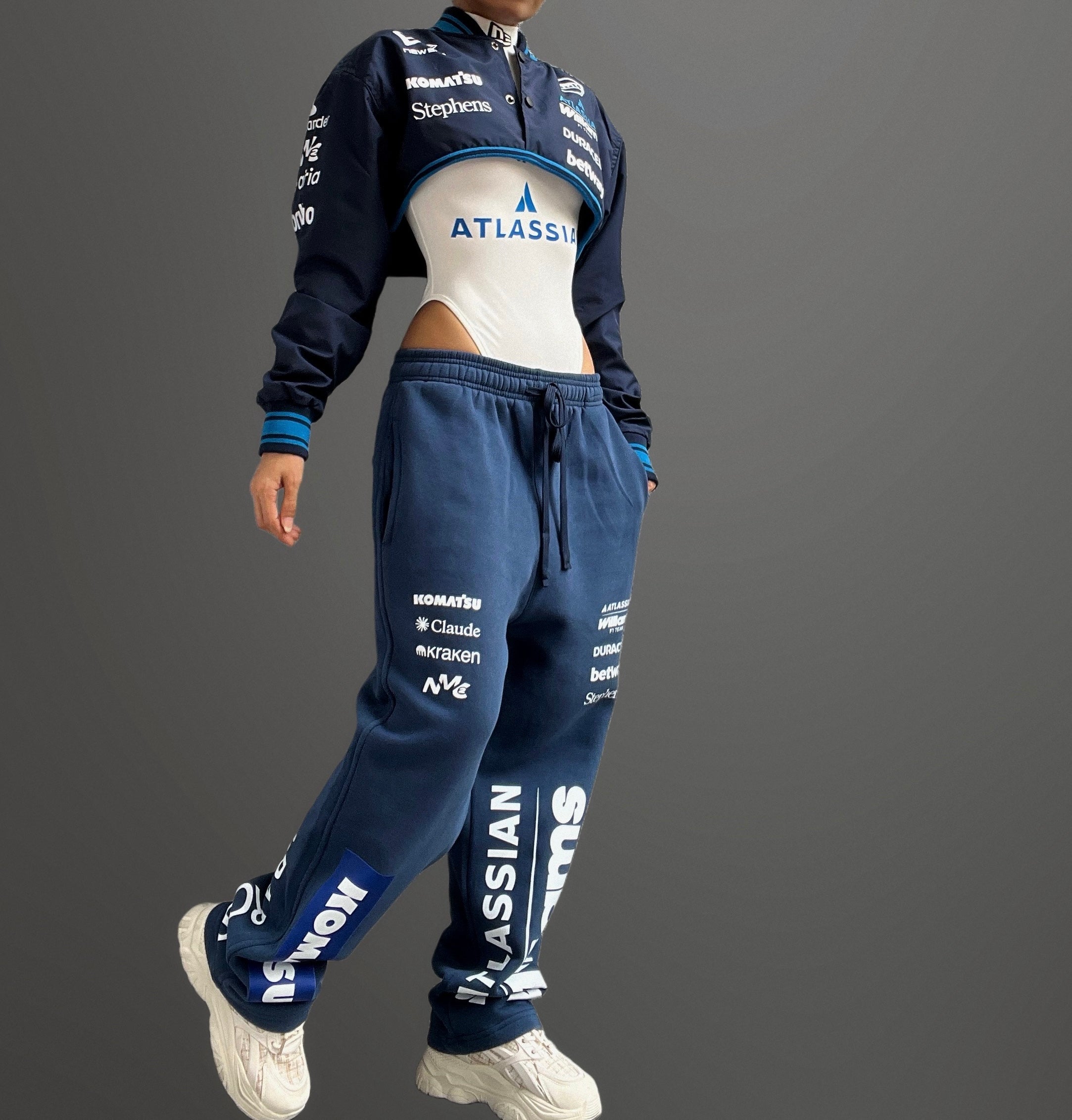 Custom F1 bodysuit and sweatpants set