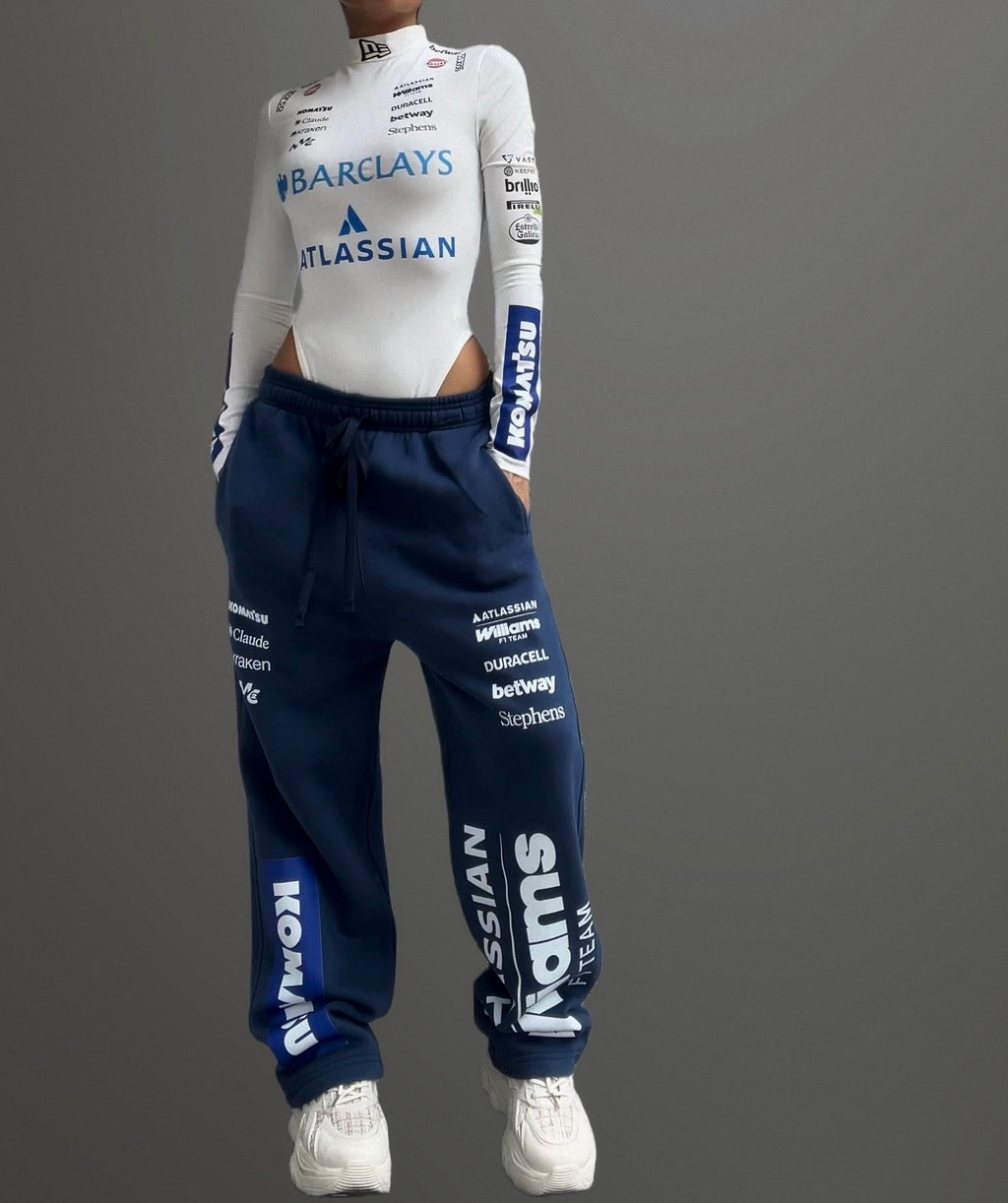 Custom F1 bodysuit and sweatpants set
