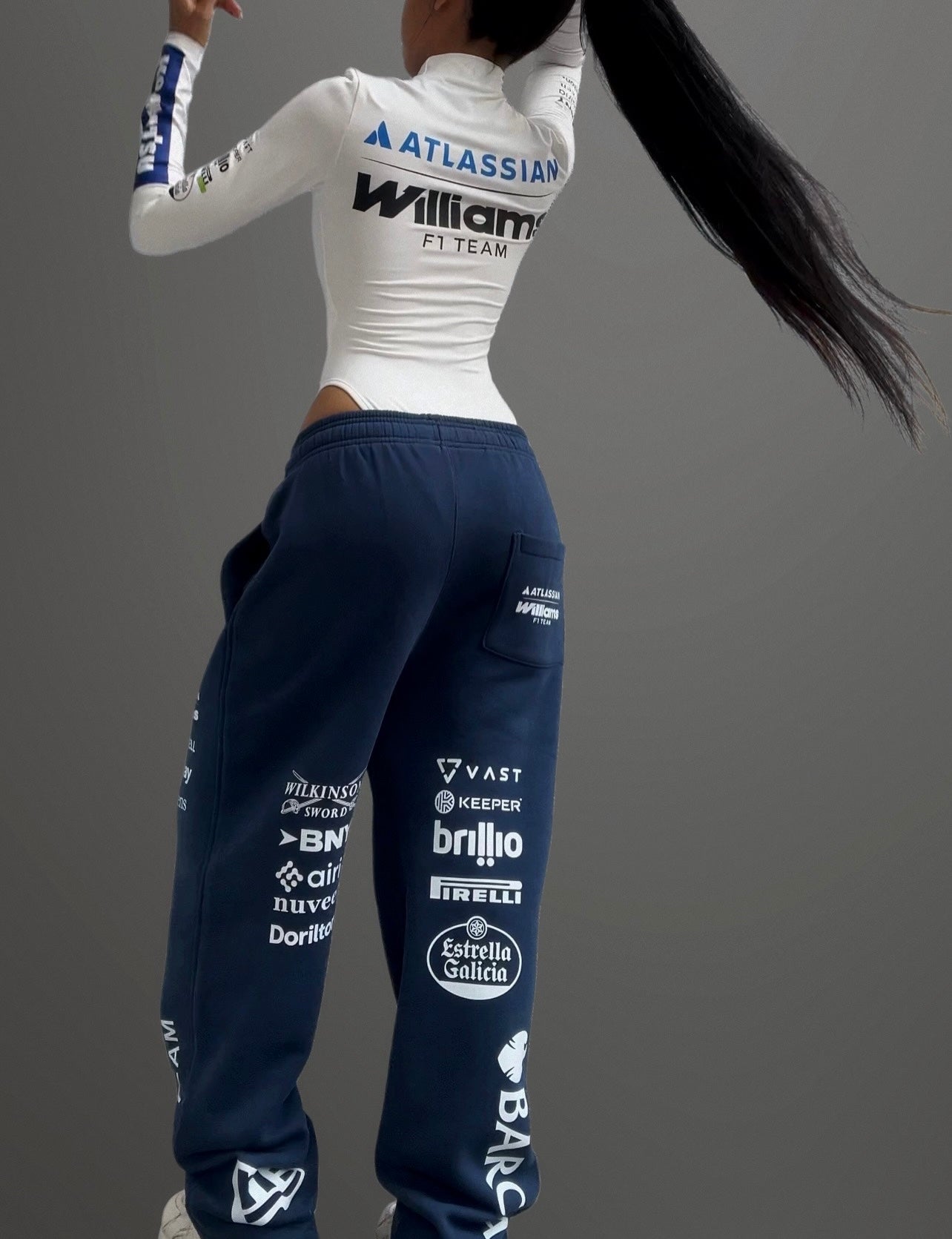 Custom F1 bodysuit and sweatpants set