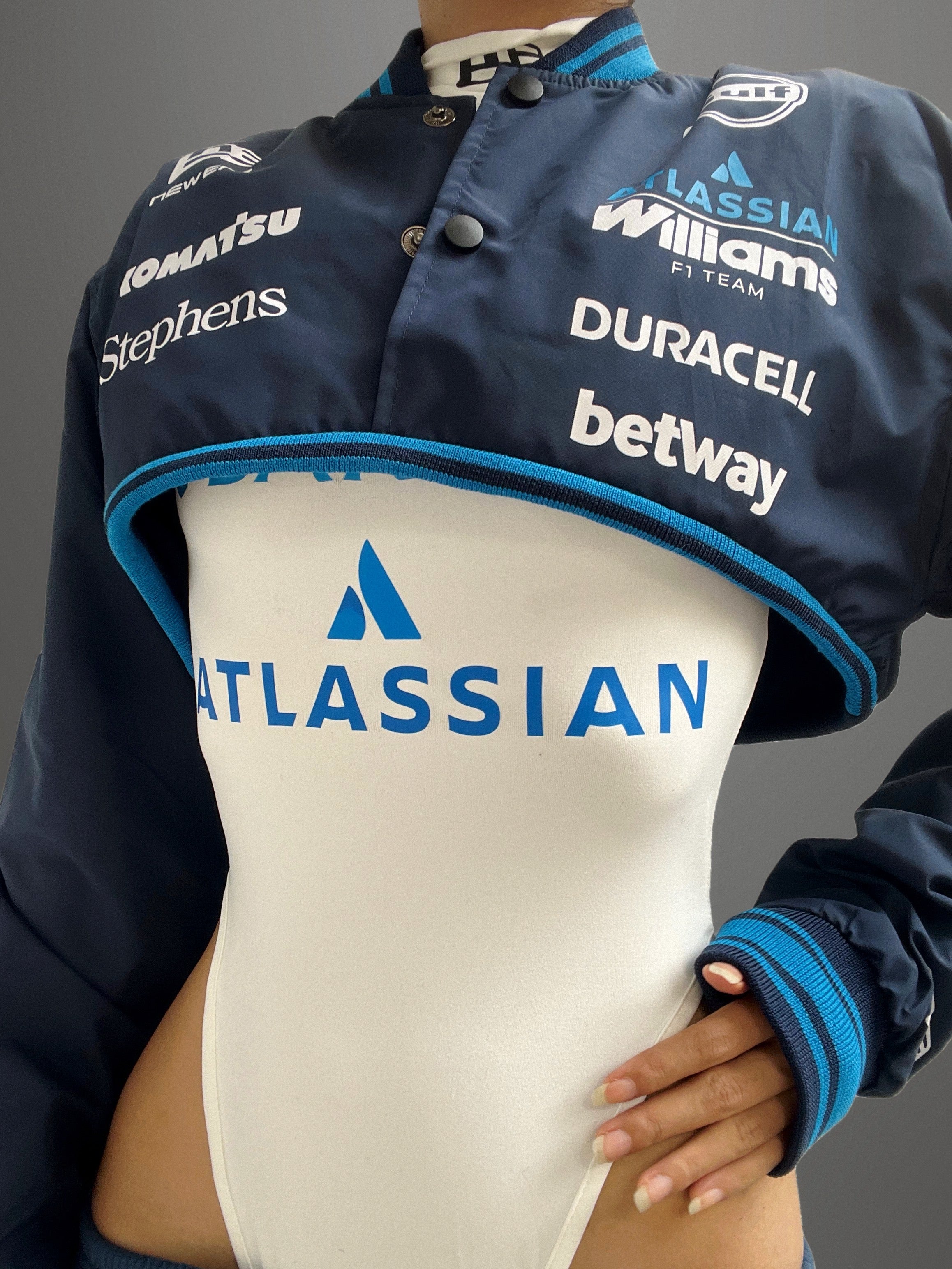 Custom F1 bodysuit and sweatpants set