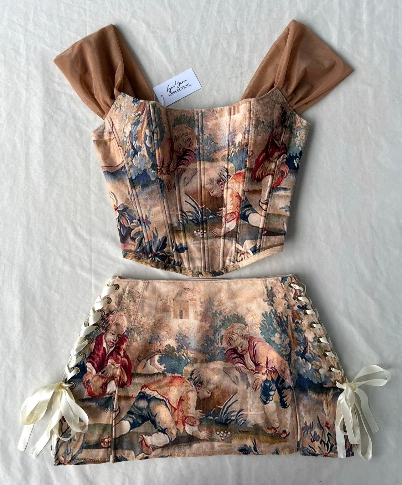 Made-to-order--Antheia Corset Top and Skirt Set