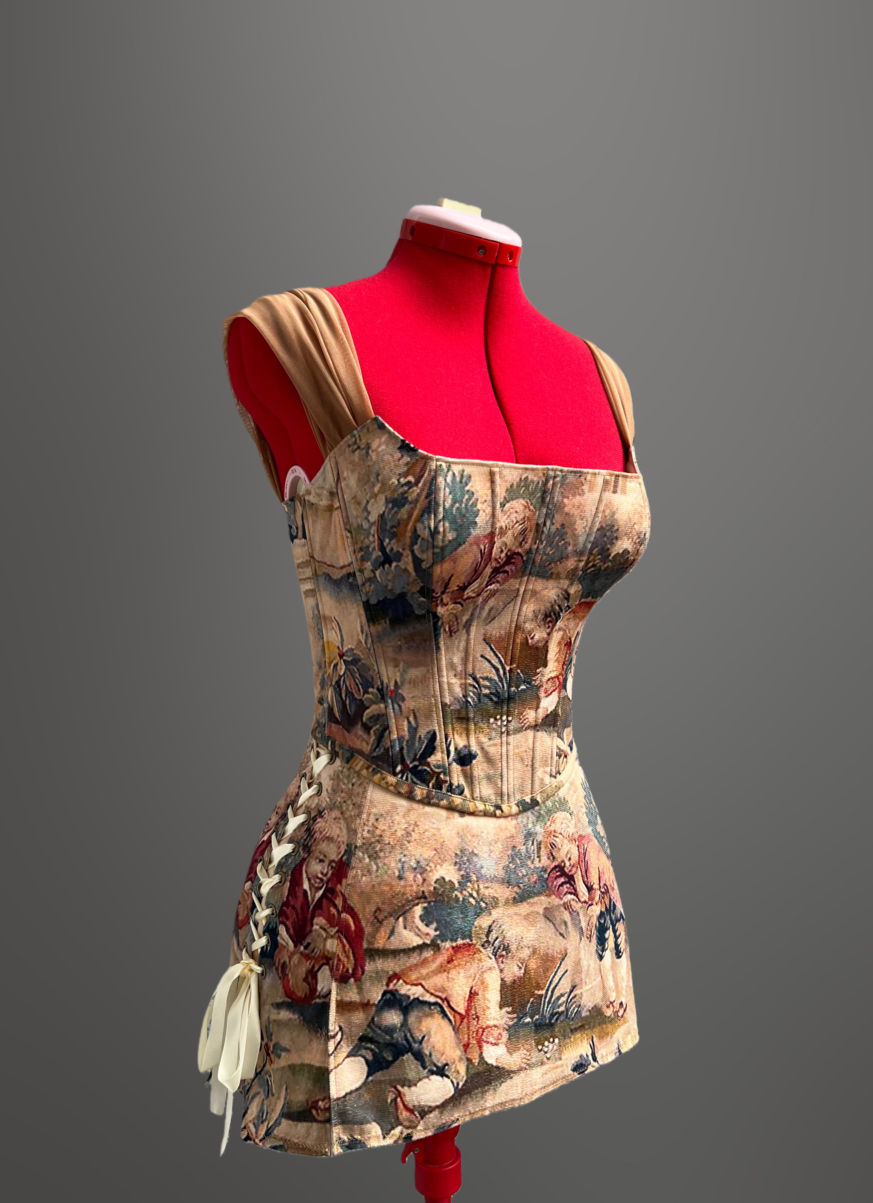 Made-to-order--Antheia Corset Top and Skirt Set