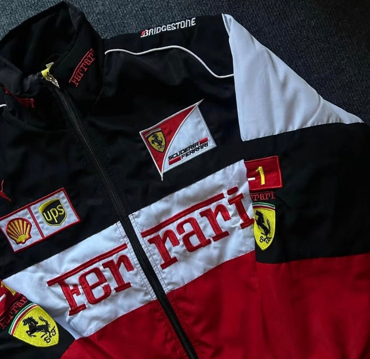 Vintage Style Motosports F1 Bomber Racing Jacket