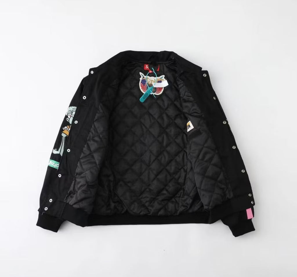 Vintage Style Supreme SpongeBob Racing Jacket