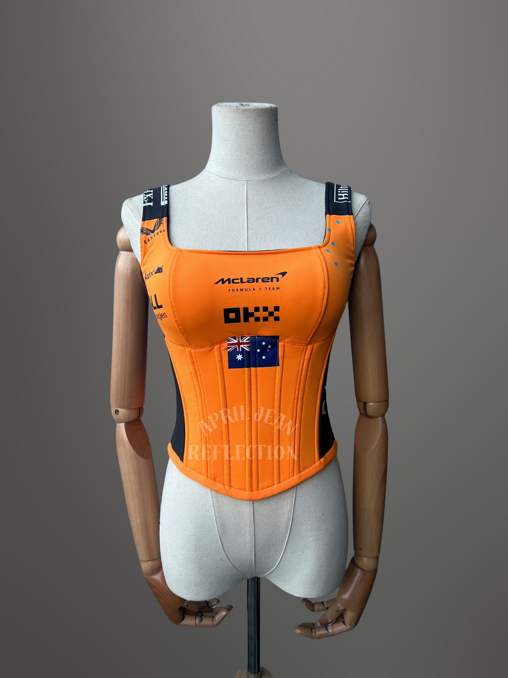 Made-to-order--Custom Mclaren Inspired Corset Top #81