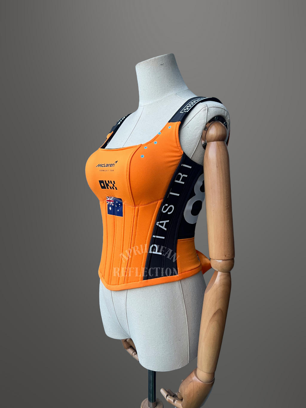 Made-to-order--Custom Mclaren Inspired Corset Top #81