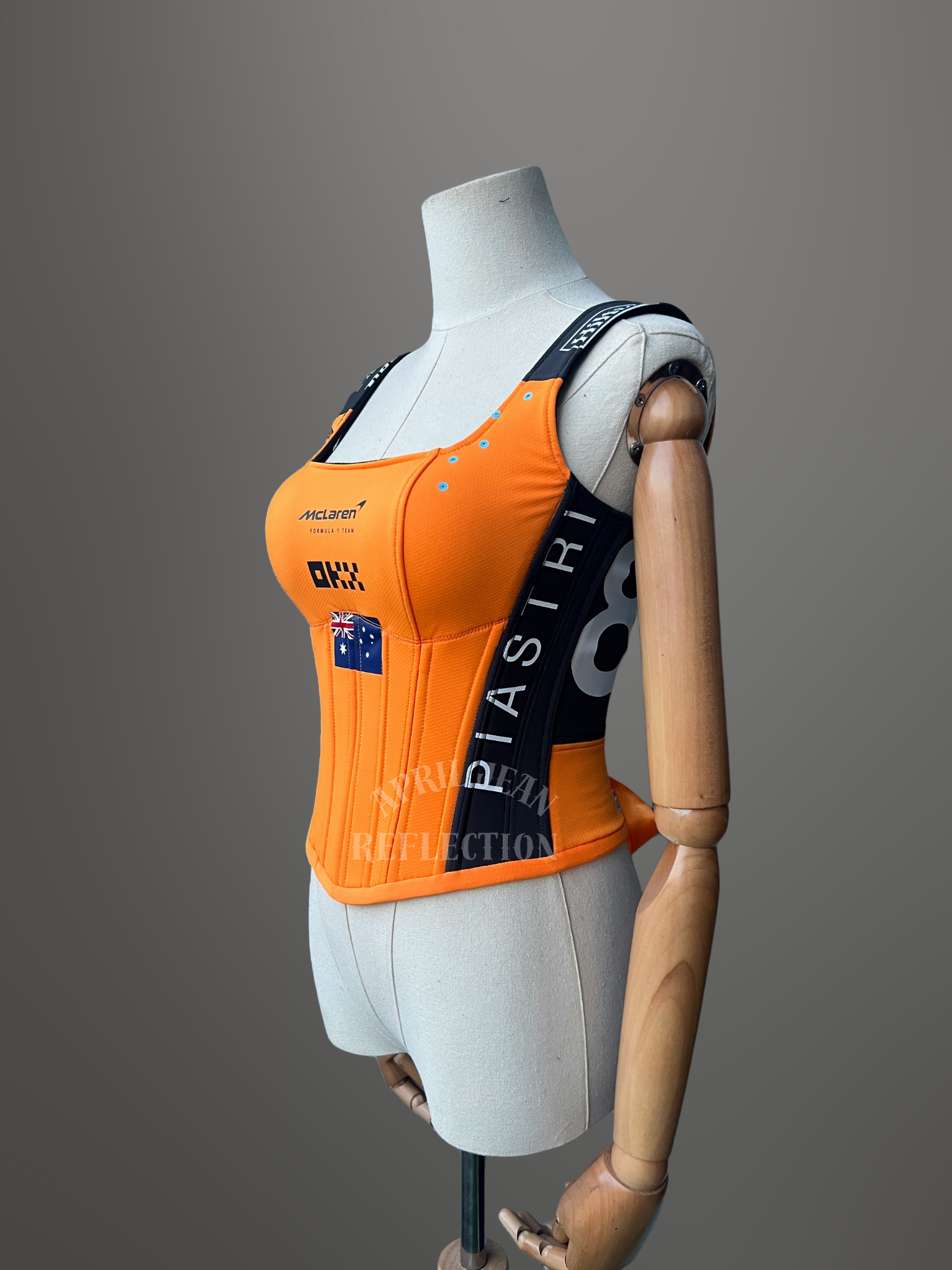 Made-to-order--Custom Mclaren Inspired Corset Top #81