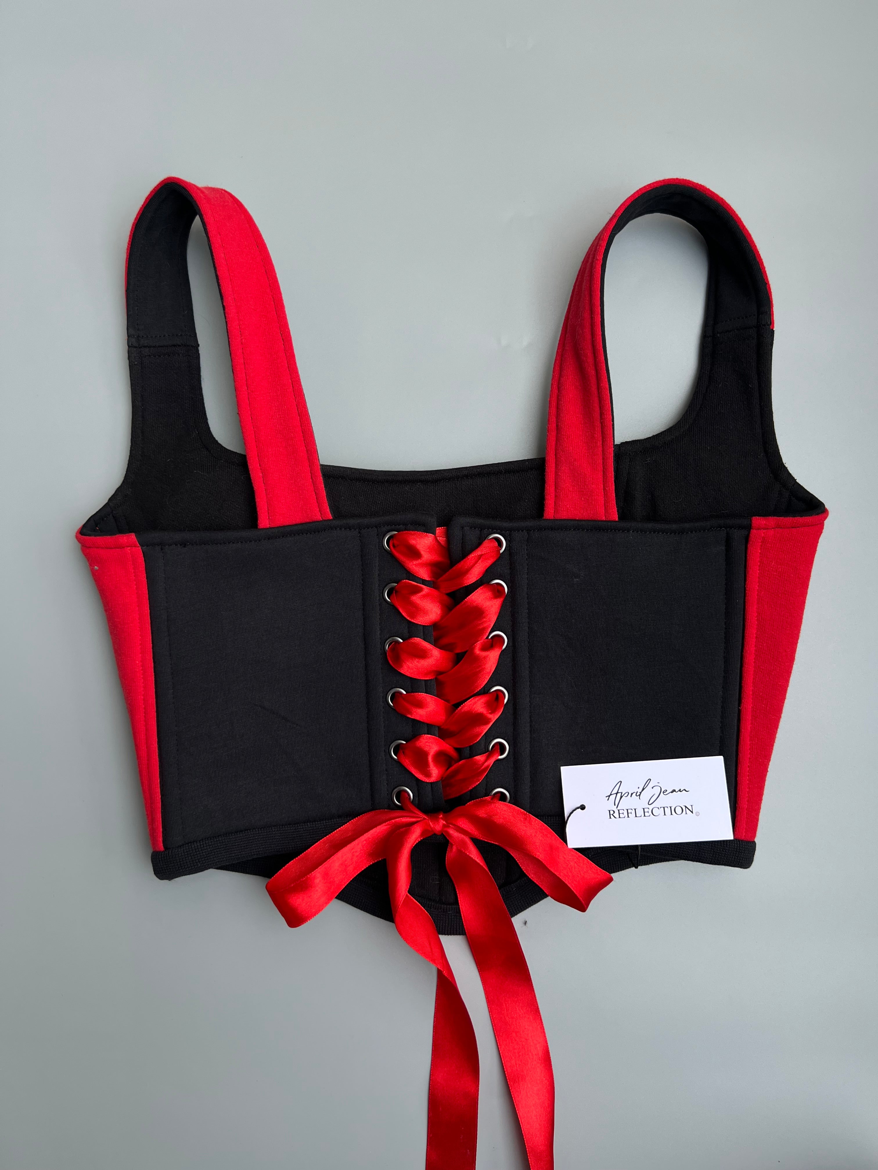 Reworked Burberry Inspired Corset Top