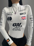 Custom motorsports inspired bodysuit and sweatpants set #1