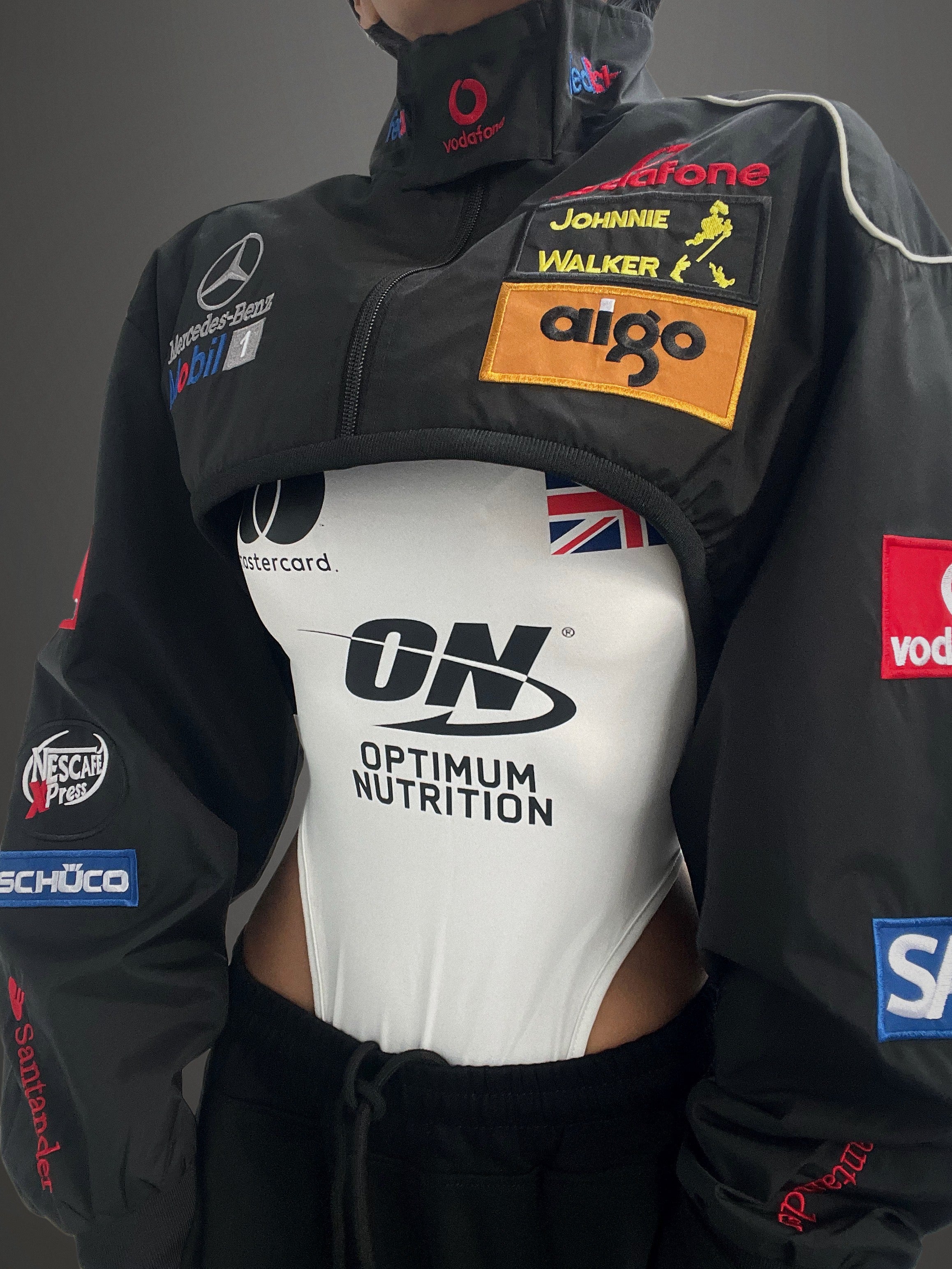 Custom motorsports inspired bodysuit and sweatpants set #1