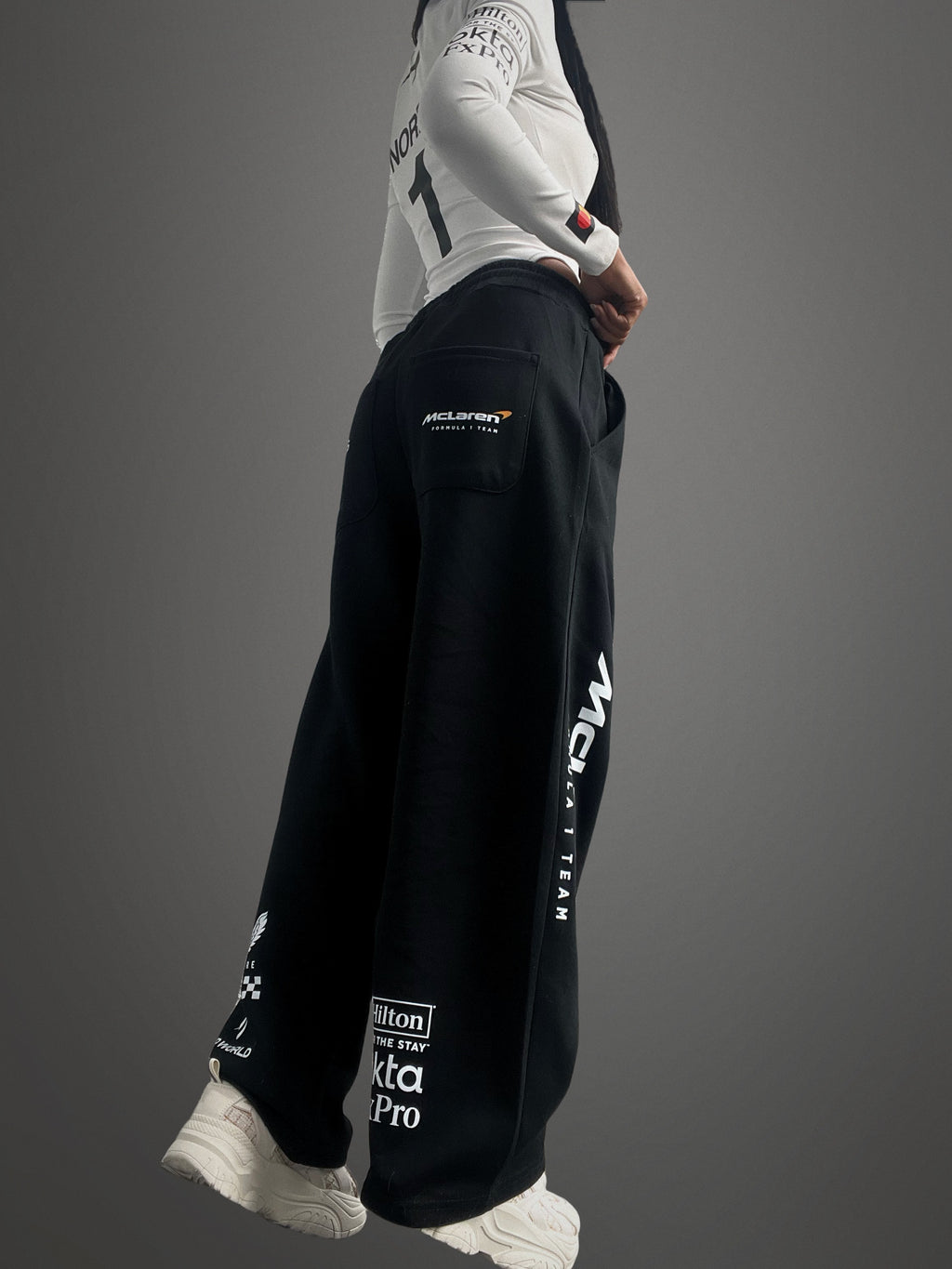 Custom motorsports inspired bodysuit and sweatpants set #1