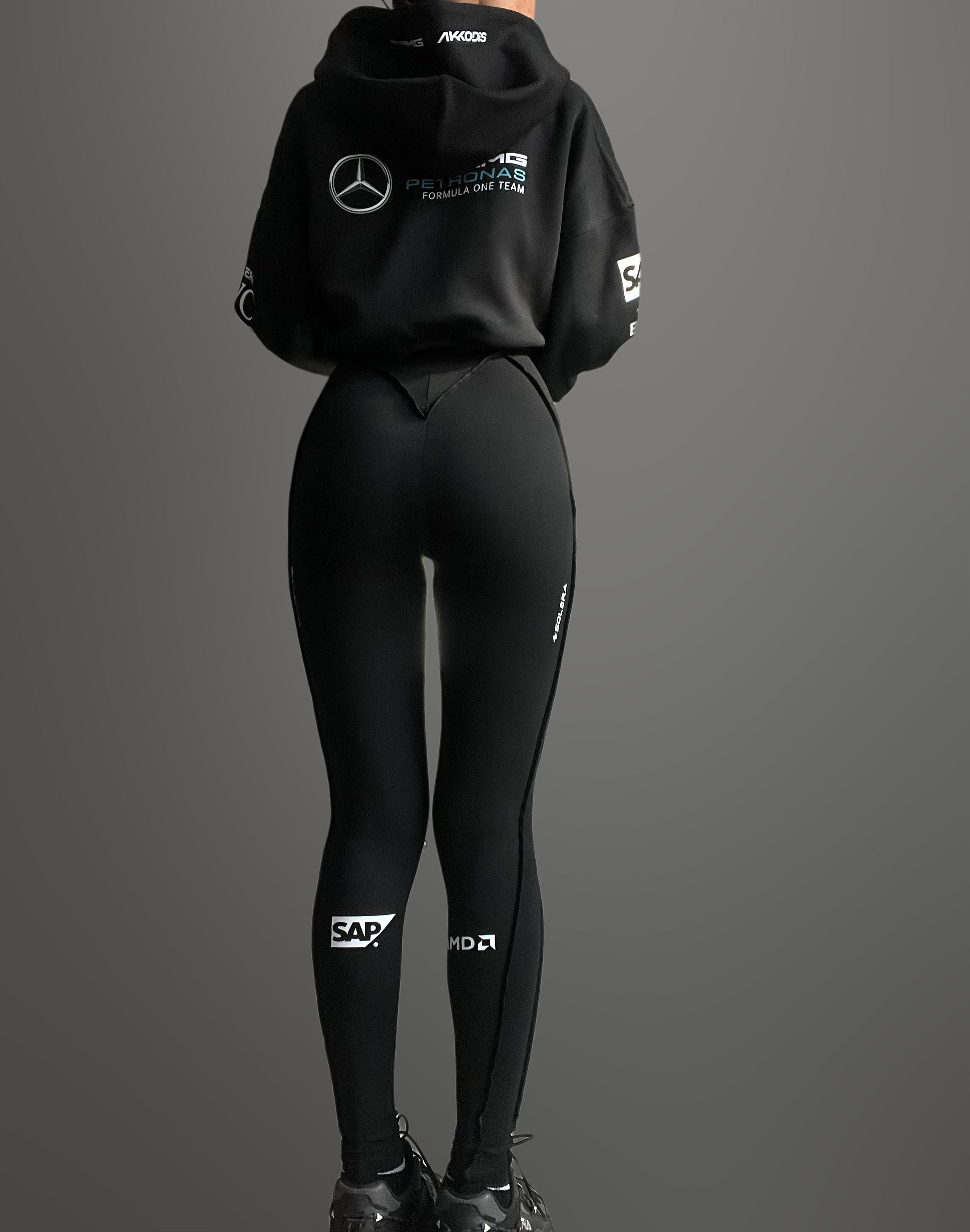 Custom F1 Full Bodysuit and crop hoodie set