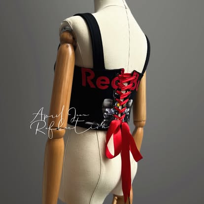 Made-to-order--Custom RB cropped Jacket and Corset Top Set
